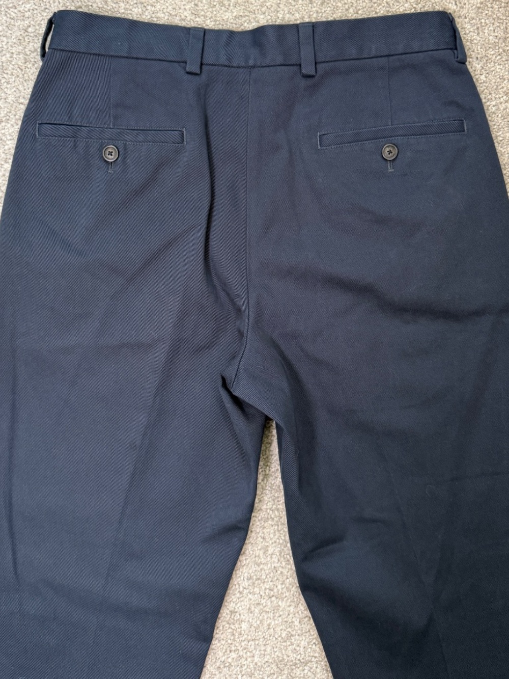Brooks Brothers Clark Fit Advantage Chino Navy 31x30 - Picture 6 of 9
